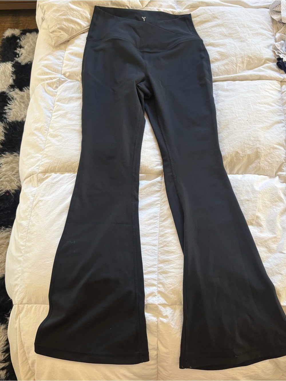 Lux Madison Crossover Elastic Free Waist Flare Leg Pant